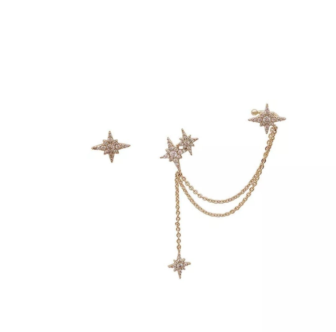 ARETES MODA COREANA ESTRELLAS