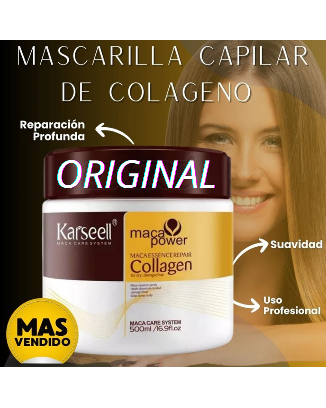 <p style="color: #ff0000; font-weight: bold; font-size: 18px; text-align: center;">    ✅ 100% ORIGINAL – Garantizado 💯 </p>🔥 Karseell Mascarilla - Nutrición Profunda y Control del Frizz (Paga 1 y lleva 2 unidades)